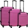 Travelerz Kofferset 3 Delig Met Wielen En Cijferslot - ABS - Licht Roze (228-) -Bagageopslag 1200x1200 1930