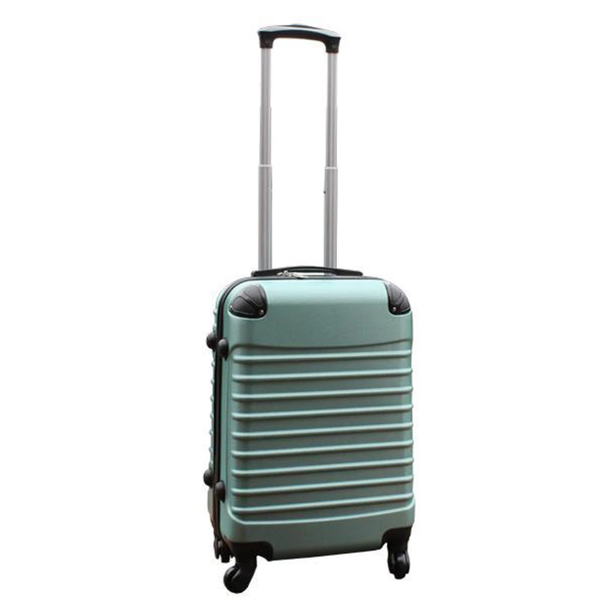 Travelerz Kofferset 2 Delig ABS Handbagage Koffers - Met Cijferslot - 39 Liter - Zilver - Groen 5 Travelerz Kofferset 2 Delig ABS Handbagage Koffers - Met Cijferslot - 39 Liter - Zilver - Groen - Afbeelding 3