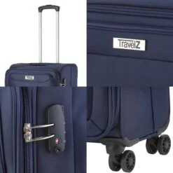 TravelZ Softspinner TSA Kofferset - 3-delige Zachte Trolleyset - Dubbele Wielen En Voorvakken Blauw 15 TravelZ Softspinner TSA Kofferset - 3-delige Zachte Trolleyset - Dubbele Wielen En Voorvakken Blauw -Bagageopslag 1200x1200 1988