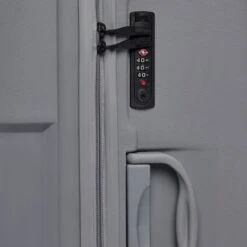 ©TROLLEYZ - Venice No.10 - Trolley - 55cm Met TSA Slot - Dubbele Wielen - 360° Spinners - 100% Polypropyleen - Handbagage Koffer In Silver Stone -Bagageopslag 1200x1200 20