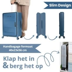 Asyam Units- Handbagage- Invouwbaar- Koffer- Koffer 38L- Spinner Wielen- TSA Slot- Lichtgewicht- Blauw 16 Asyam Units- Handbagage- Invouwbaar- Koffer- Koffer 38L- Spinner Wielen- TSA Slot- Lichtgewicht- Blauw -Bagageopslag 1200x1200 209