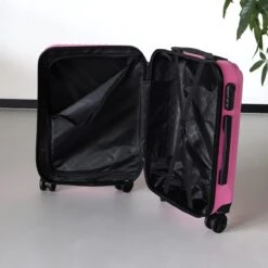 Handbagage Koffer 55cm Roze 4 Wielen Trolley Met Pin Slot -Bagageopslag 1200x1200 269