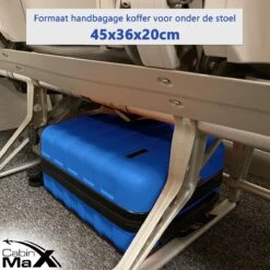 CabinMax Handbagage Koffer - Trolley 30L - Harde Reiskoffer - 45x36x20cm - Lichtgewicht - Groot Capaciteit - Aegean Blue -Bagageopslag 1200x1200 296