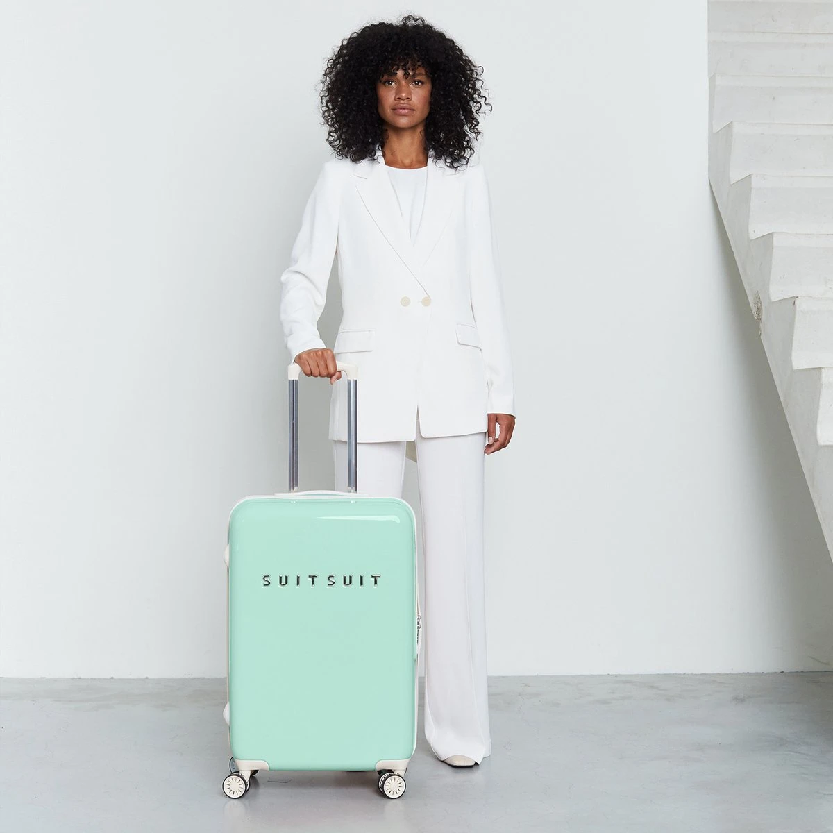 SUITSUIT - Fabulous Fifties - Luminous Mint - Reiskoffer (66 Cm) 4 SUITSUIT - Fabulous Fifties - Luminous Mint - Reiskoffer (66 Cm) - Afbeelding 2