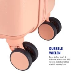 Princess Traveller Harlem - Handbaggage Koffer - Roze - S - 55cm -Bagageopslag 1200x1200 31