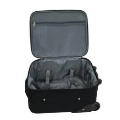 R-Way HandbagageKoffer 45X40X25cm Zwart 35 Liter, Kleine Handbagagekoffer, Handbagagekoffer 45cm, Kinder Koffer -Bagageopslag 1200x1200 362