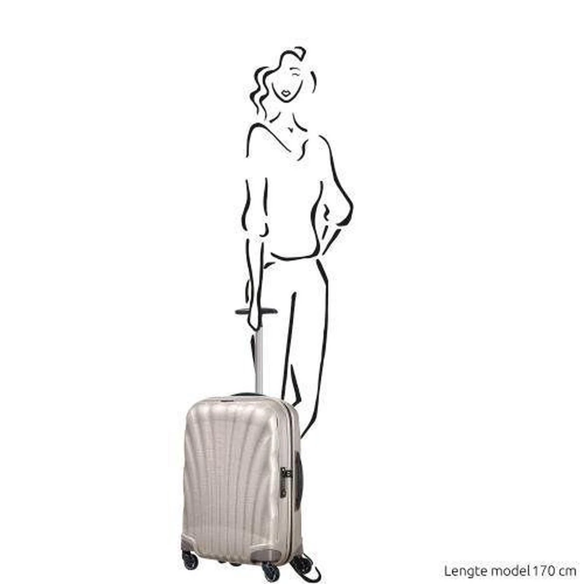 Samsonite Reiskoffer - COSMOLITE SPINNER 55/20 FL2 (Handbagage) Crème 10 Samsonite Reiskoffer - COSMOLITE SPINNER 55/20 FL2 (Handbagage) Crème - Afbeelding 8