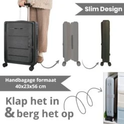 Asyam Units- Handbagage- Invouwbaar- Koffer- Koffer 38L- Spinner Wielen- TSA Slot- Lichtgewicht- Zwart 16 Asyam Units- Handbagage- Invouwbaar- Koffer- Koffer 38L- Spinner Wielen- TSA Slot- Lichtgewicht- Zwart -Bagageopslag 1200x1200 408