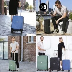 CarryOn Transport Handbagagekoffer - USB Handbagage 55cm - OKOBAN - Dubbele Wielen - Olijf 15 CarryOn Transport Handbagagekoffer - USB Handbagage 55cm - OKOBAN - Dubbele Wielen - Olijf -Bagageopslag 1200x1200 485