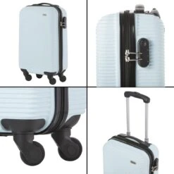 TravelZ Horizon Handbagagekoffer - 54cm Handbagage Trolley Met Gevoerde Binnenkant - Baby Blauw -Bagageopslag 1200x1200 495