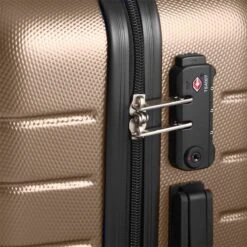 Swiss Alpine 2.0 - Handbagage Koffer - 55x35x20 Cm - 4 Wielen - Goud - Brons -Bagageopslag 1200x1200 50