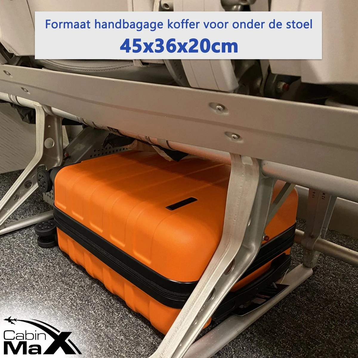 CabinMax Handbagage Koffer - Trolley 30L - Harde Reiskoffer - 45x36x20cm - Lichtgewicht - Groot Capaciteit - Endless Sea 7 CabinMax Handbagage Koffer - Trolley 30L - Harde Reiskoffer - 45x36x20cm - Lichtgewicht - Groot Capaciteit - Endless Sea - Afbeelding 5