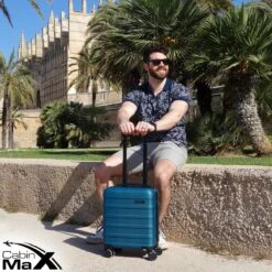 CabinMax Handbagage Koffer - Trolley 30L - Harde Reiskoffer - 45x36x20cm - Lichtgewicht - Groot Capaciteit - Endless Sea 20 CabinMax Handbagage Koffer - Trolley 30L - Harde Reiskoffer - 45x36x20cm - Lichtgewicht - Groot Capaciteit - Endless Sea -Bagageopslag 1200x1200 539