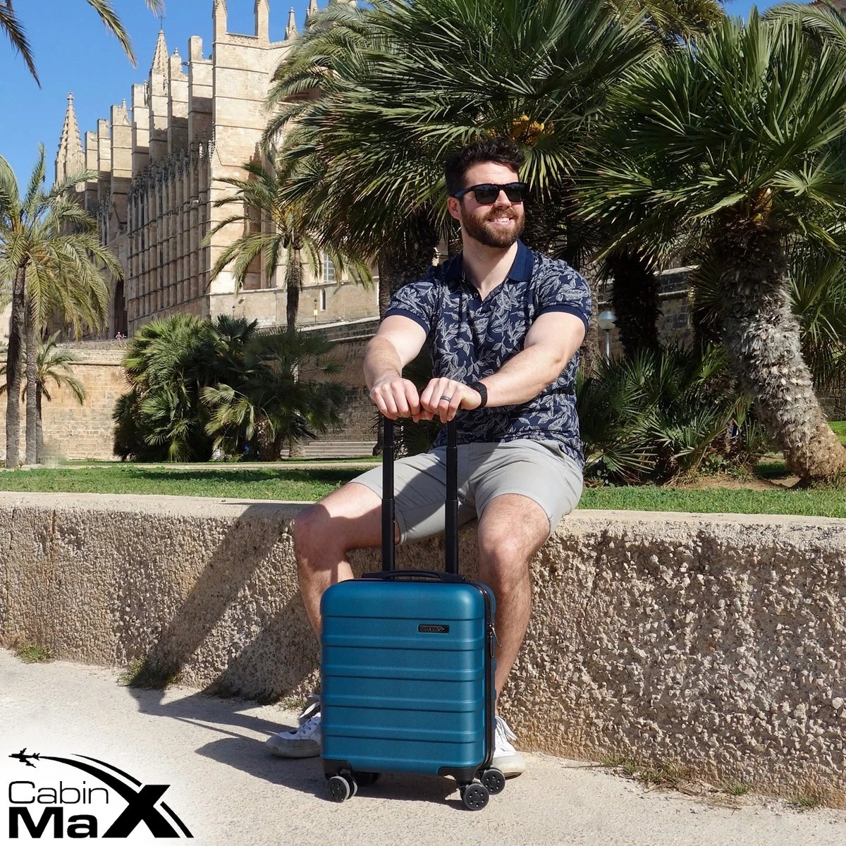 CabinMax Handbagage Koffer - Trolley 30L - Harde Reiskoffer - 45x36x20cm - Lichtgewicht - Groot Capaciteit - Endless Sea 11 CabinMax Handbagage Koffer - Trolley 30L - Harde Reiskoffer - 45x36x20cm - Lichtgewicht - Groot Capaciteit - Endless Sea - Afbeelding 9