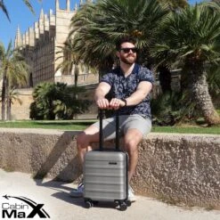 CabinMax Handbagage Koffer - Trolley 30L - Harde Reiskoffer - 45x36x20cm - Lichtgewicht - Groot Capaciteit - Steel Grey -Bagageopslag 1200x1200 54