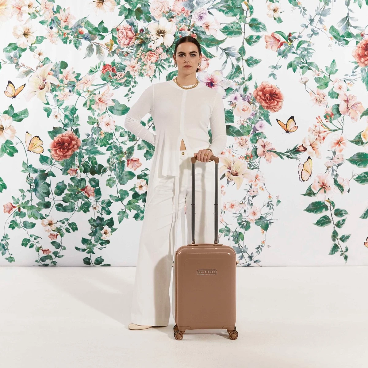 SUITSUIT - Blossom - Mocha Mousse - Handbagage (55 Cm) 4 SUITSUIT - Blossom - Mocha Mousse - Handbagage (55 Cm) - Afbeelding 2