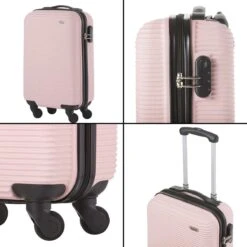 TravelZ Horizon Handbagagekoffer - 54cm Handbagage Trolley Met Gevoerde Binnenkant - Baby Roze -Bagageopslag 1200x1200 658