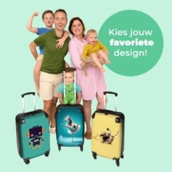 NoBoringSuitcases.com® Koffer - Koe - Ballet - Rok - Portret - Dieren - Trolley Op Wieltjes - Handbagagekoffer - Past Binnen 55x40x20 Cm En 55x35x25 Cm - Reiskoffer -Bagageopslag 1200x1200 899