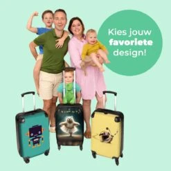 NoBoringSuitcases.com® Koffer - Beer - Rok - Ballet - Licht - Portret - Trolley Op Wieltjes - Reiskoffer - Past Binnen 55x40x20 Cm En 55x35x25 Cm - Handbagagekoffer - Fotokoffer -Bagageopslag 1200x1200 978