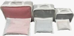 Packing Cubes Set 6-Delig – Kleding Organizer Voor Koffers, Tassen En Backpack - MYHOME24 -Bagageopslag 1200x581 1