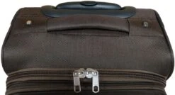 Stoffen Handbagage Koffer 51cm 4 Wielen Trolley - Bruin -Bagageopslag 1200x649