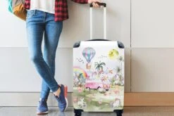 Koffer - Unicorn - Regenboog - Kinderen - 35x55x20 Cm - Handbagage - Trolley - Fotokoffer -Bagageopslag 1200x800 23