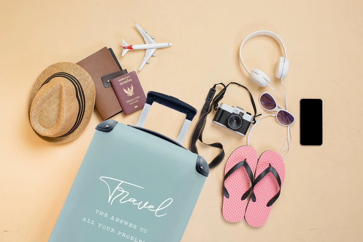 MuchoWow® Koffer - Spreuken - Quotes - The Answer To All Your Problems - Travel - Reizen - Past Binnen 55x40x20 Cm En 55x35x25 Cm - Handbagage - Trolley - Fotokoffer - Cabin Size - Print 6 MuchoWow® Koffer - Spreuken - Quotes - The Answer To All Your Problems - Travel - Reizen - Past Binnen 55x40x20 Cm En 55x35x25 Cm - Handbagage - Trolley - Fotokoffer - Cabin Size - Print - Afbeelding 4