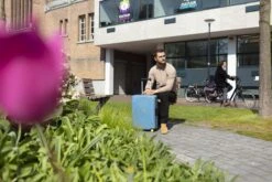 CarryOn Steward TSA Reiskoffer - 65cm Trolley Met Kliksloten - Dubbele Wielen - Blauw -Bagageopslag 1200x800 61