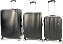 AATravel M Reiskoffer - Trolley ABS - Met Dubbele Wielen - 66 Cm - 66 Liter - Zwart -Bagageopslag 1200x828 1