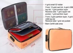 SONTRIX Brandwerende Koffer - Waterdicht - Brandwerend - Brandwerende Tas - Waterdichte Tas - Brandwerende Documententas - Tas - Handtas - Zwart -Bagageopslag 1200x869