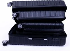 Tobeyz - Kofferset - 3-delig Zwart Handbagage - Verrijdbaar Op 4 Wielen - Stevig ABS - Lichtgewicht, Trolley -Bagageopslag 1200x872 3