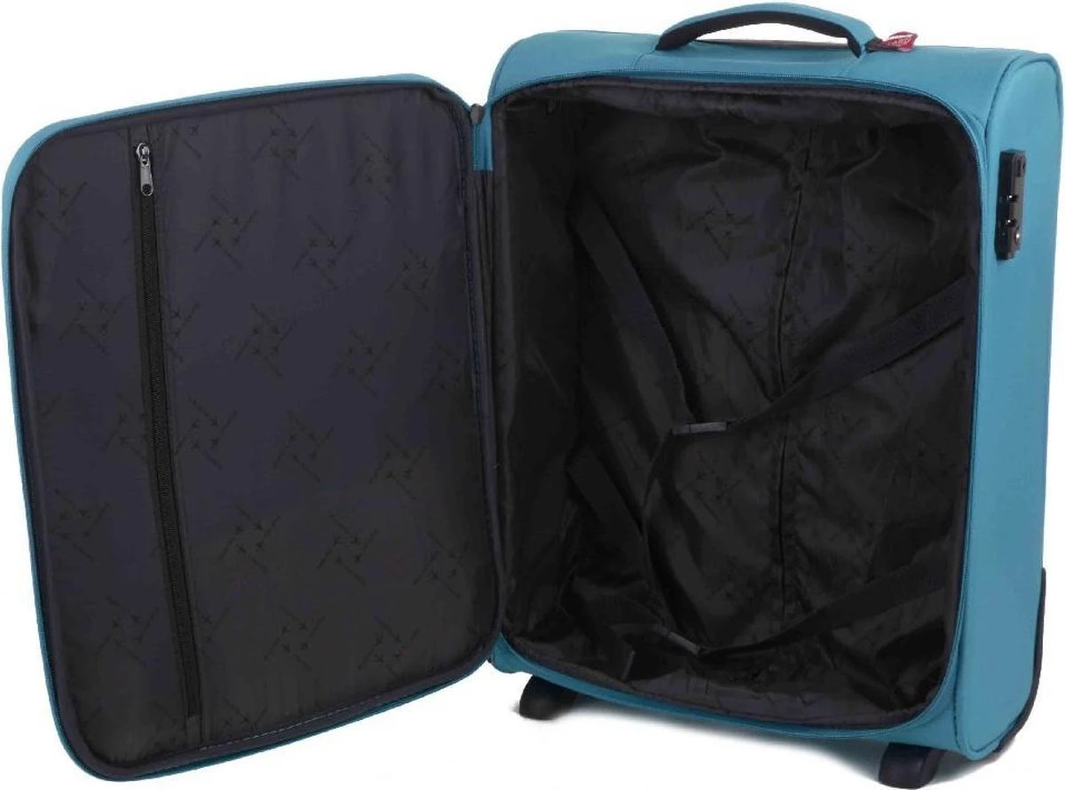 Travelite Cabin 2 Wheel Trolley Turquoise 9 Travelite Cabin 2 Wheel Trolley Turquoise - Afbeelding 7