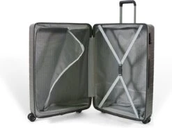 ©TROLLEYZ - Amsterdam No.9 - Reiskoffer 69cm Met TSA Slot - Dubbele Wielen - 360° Spinners - 100% ABS - Reiskoffer In Cloudy Grey -Bagageopslag 1200x892 3