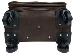 Stoffen Handbagage Koffer 51cm 4 Wielen Trolley - Bruin -Bagageopslag 1200x895