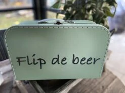 Merkloos Koffertje Karton Groen Maat L Met Eigen Opdruk - Met Naam -Bagageopslag 1200x899 4