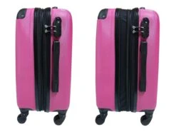 SB Travelbags 'Expandable' Handbagage Koffer 53cm 4 Wielen Trolley - Roze -Bagageopslag 1200x900