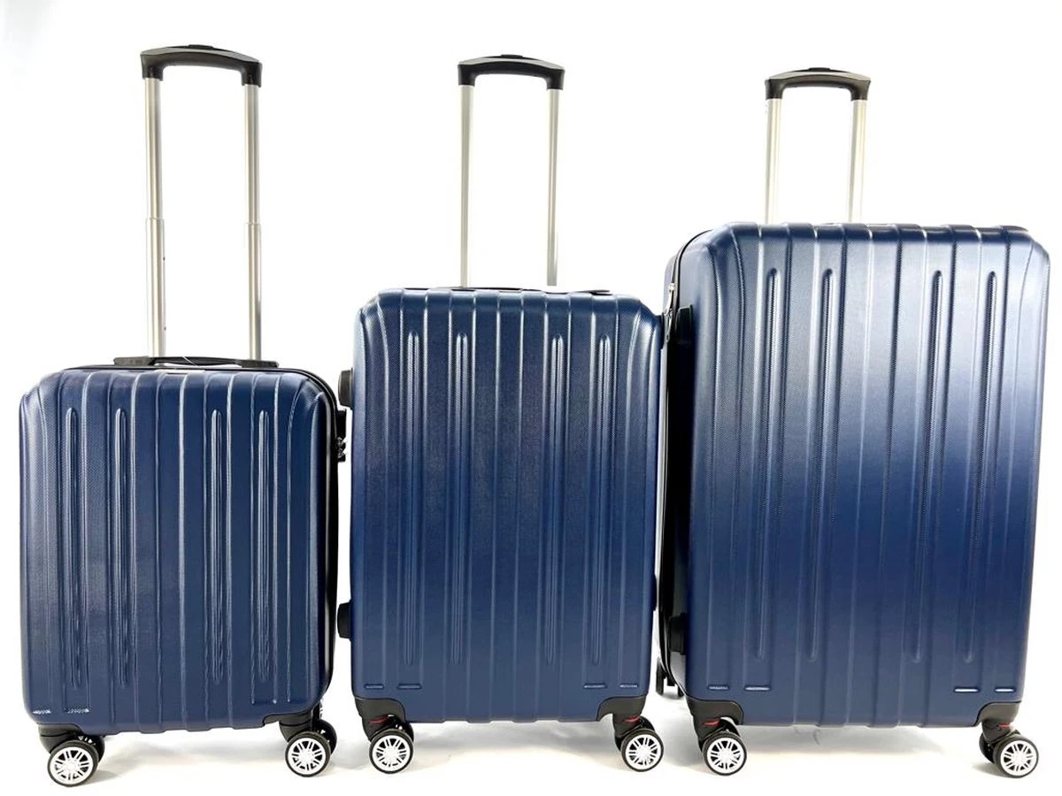 AATravel XL Reiskoffer - Trolley ABS - Met Dubbele Wielen - 75 Cm - 97 Liter - Blauw 6 AATravel XL Reiskoffer - Trolley ABS - Met Dubbele Wielen - 75 Cm - 97 Liter - Blauw - Afbeelding 4