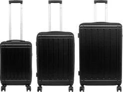 Travelsuitcase - Parma- Losse Reiskoffer - Polycarbonaat- Zwart - Hoogglans - Maat S / 42 Liter -Bagageopslag 1200x901 5