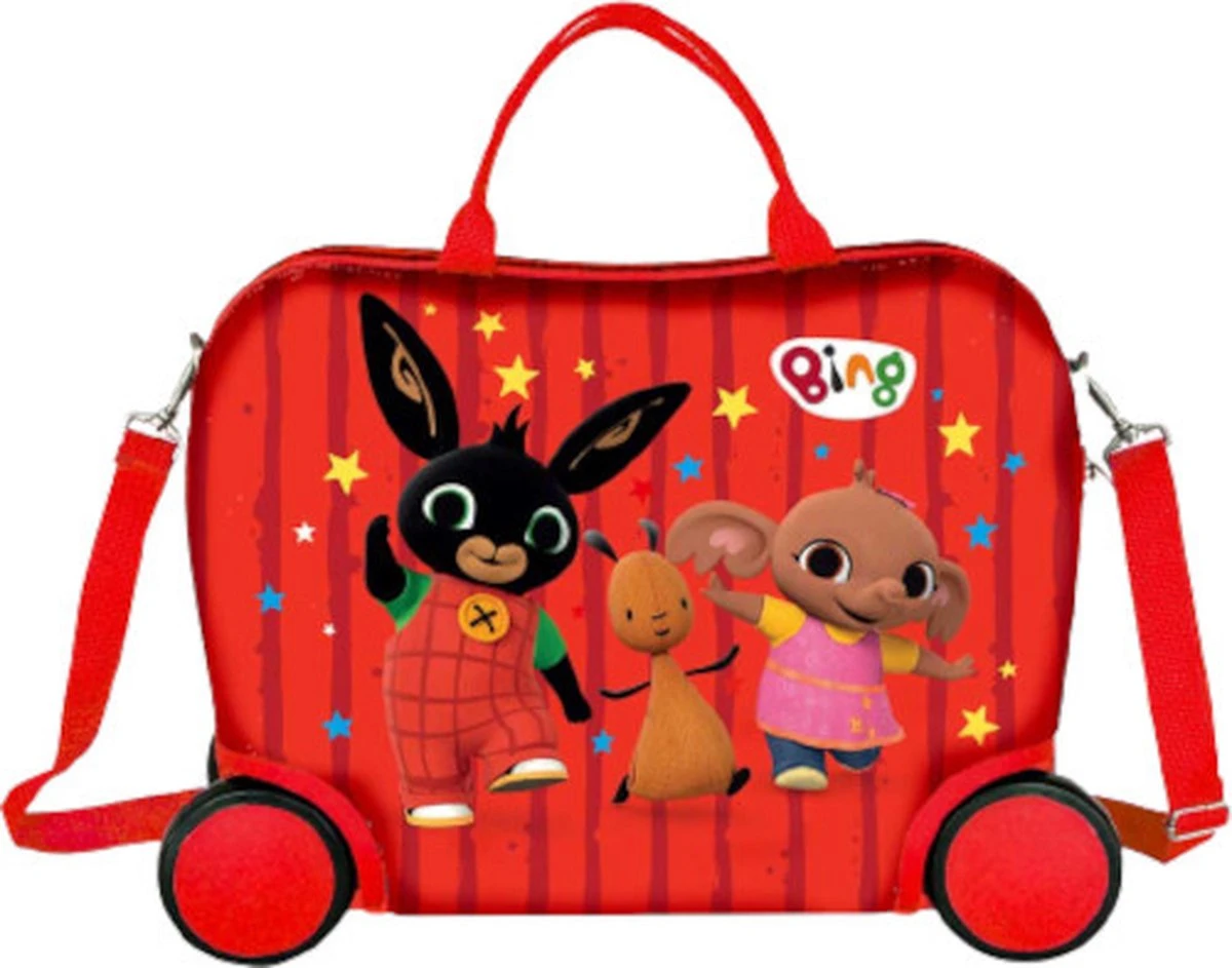 Bing Bunny Reiskoffer - 40 X 32 X 20 Cm - Rood 5 Bing Bunny Reiskoffer - 40 X 32 X 20 Cm - Rood - Afbeelding 3