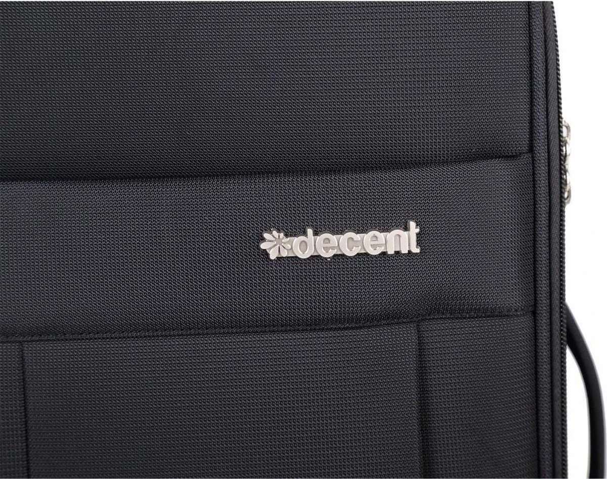 Decent D-Upright Large Koffer - 76 Cm Expandable - TSA Slot - Zwart 20 Decent D-Upright Large Koffer - 76 Cm Expandable - TSA Slot - Zwart - Afbeelding 18