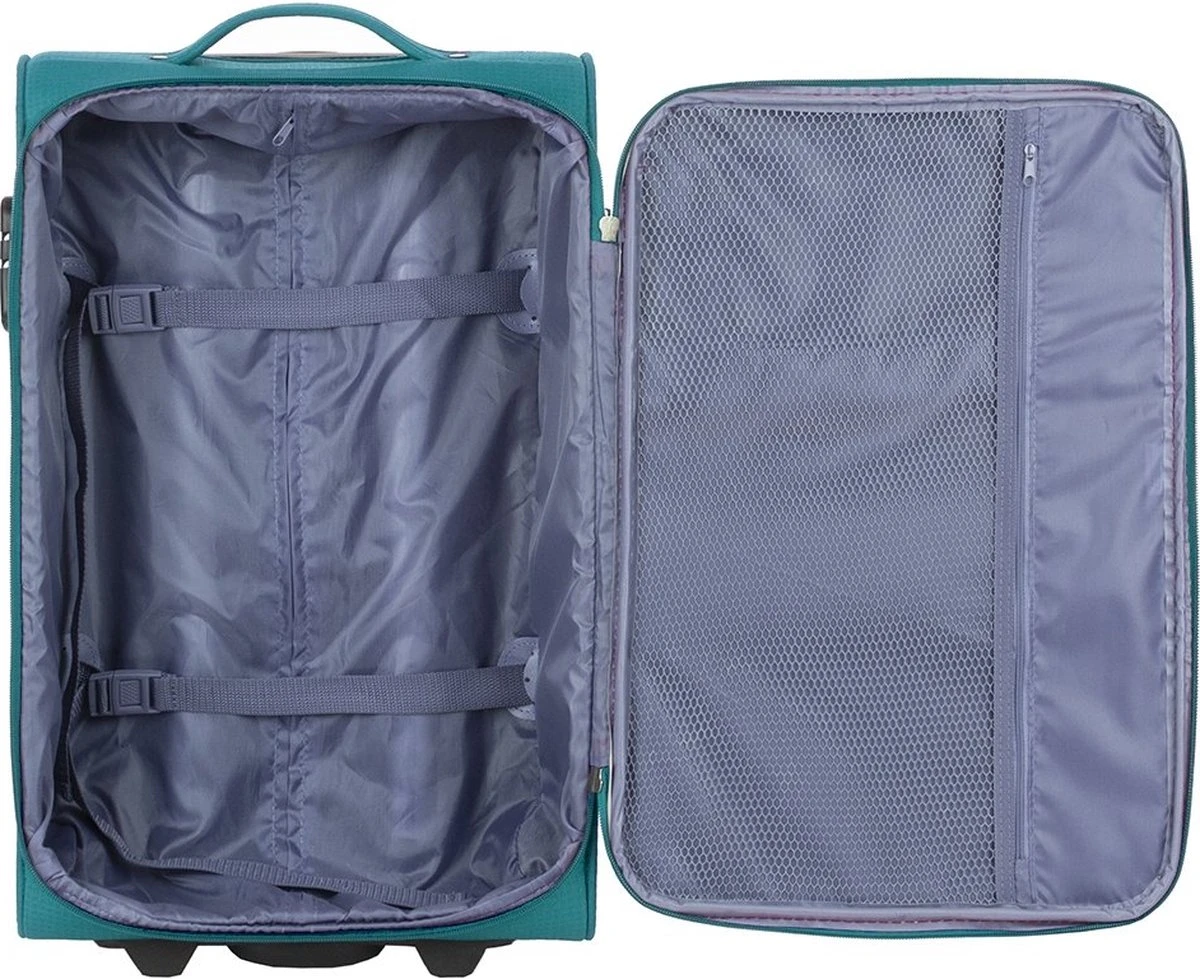 Travelbags Handbagage Zachte Koffer / Trolley / Reiskoffer - The Base - 55 Cm - Groen 15 Travelbags Handbagage Zachte Koffer / Trolley / Reiskoffer - The Base - 55 Cm - Groen - Afbeelding 13