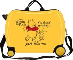 Disney Winnie The Pooh Kinderkoffer ABS Rol Zit Geel -Bagageopslag 1200x987