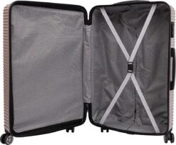 Tobeyz - Kofferset - 3-delig Lichtbruin Handbagage - Verrijdbaar Op 4 Wielen - Stevig ABS - Lichtgewicht, Trolley -Bagageopslag 1200x988 1