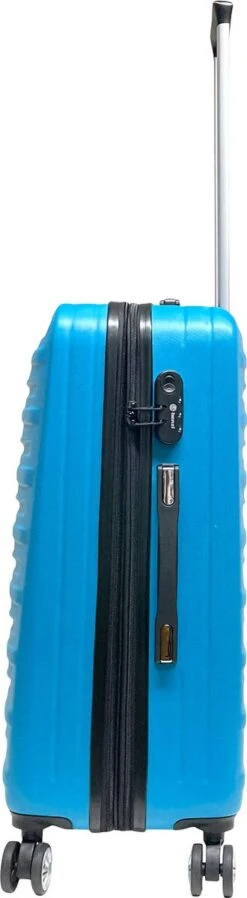 Benzi Leon Medium Reiskoffer 67 Cm - Exp - 65/74 Liter - Turquoise -Bagageopslag 330x1200