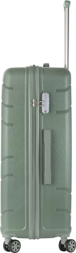 TravelZ Big Bars Reiskoffer 78 Cm Met Dubbele Wielen - Trolley Koffer Met TSA-slot - Olijf -Bagageopslag 362x1200 1