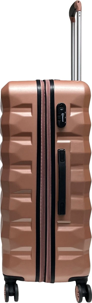 Benzi Xisto Grote Koffer - 75 Cm - 106 Liter - Expandable - Roze 4 Benzi Xisto Grote Koffer - 75 Cm - 106 Liter - Expandable - Roze - Afbeelding 2