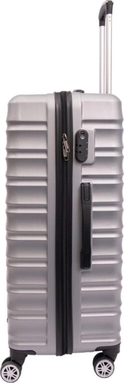 Tobeyz - Kofferset - 3-delig Grijs Handbagage - Verrijdbaar Op 4 Wielen - Stevig ABS - Lichtgewicht, Hardshell -Bagageopslag 388x1200 1