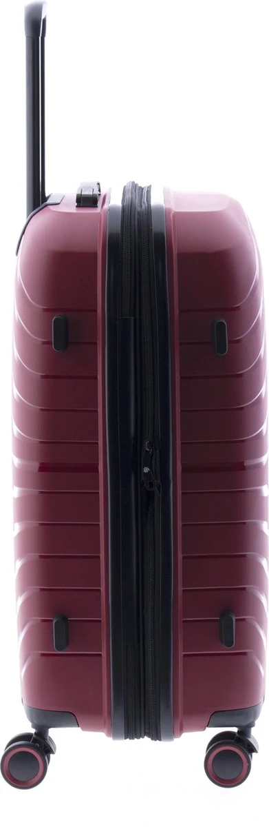 Gladiator Kick-Off Middelgrote Koffer Expandable - 67 Cm - 72/90 Liter - Eco Friendly Recyclebaar PP - Rood 4 Gladiator Kick-Off Middelgrote Koffer Expandable - 67 Cm - 72/90 Liter - Eco Friendly Recyclebaar PP - Rood - Afbeelding 2