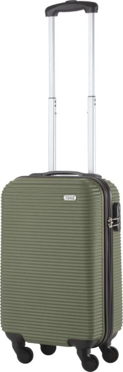 TravelZ Horizon Handbagagekoffer - 54cm Handbagage Trolley Met Gevoerde Binnenkant - Groen -Bagageopslag 399x1200 5