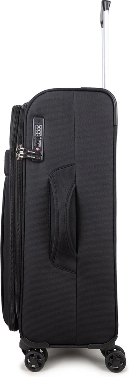 Decent D-Upright Handbagage Koffer - 55 Cm - TSA Slot - Zwart 18 Decent D-Upright Handbagage Koffer - 55 Cm - TSA Slot - Zwart - Afbeelding 16